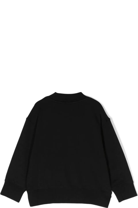 Topwear for Boys Palm Angels Black Cotton Sweatshirt
