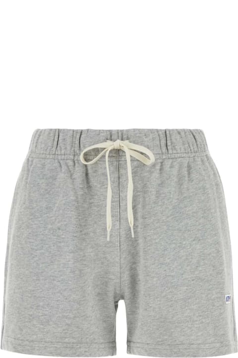 Clothing for Women Autry Melange Grey Cotton Shorts