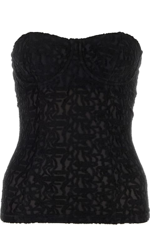 Sale for Women Isabel Marant Black Stretch Viscose Blend Dolina Bodice