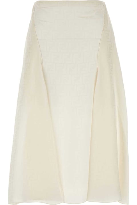 Fendi Skirts for Women Fendi Ivory Silk Skirt