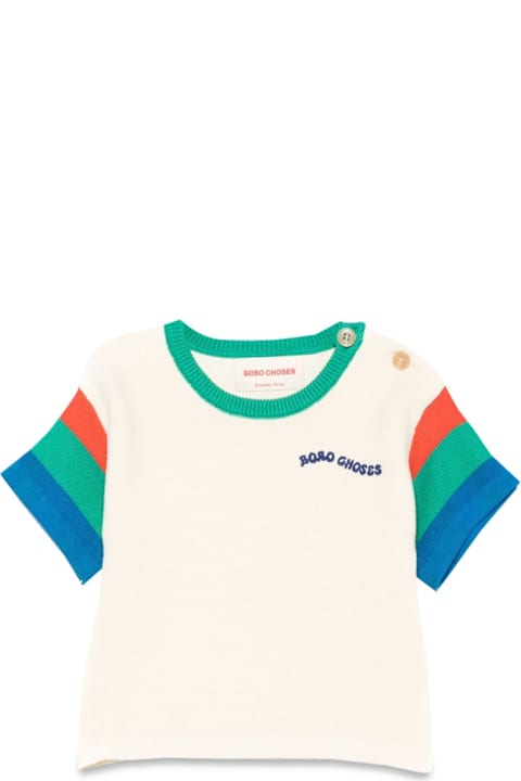 Bobo Choses T-Shirts & Polo Shirts for Women Bobo Choses Color Block Knitted T-shirt