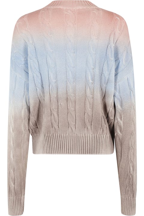 MSGM Sweaters for Women MSGM Round Neck Knitted Sweatshirt