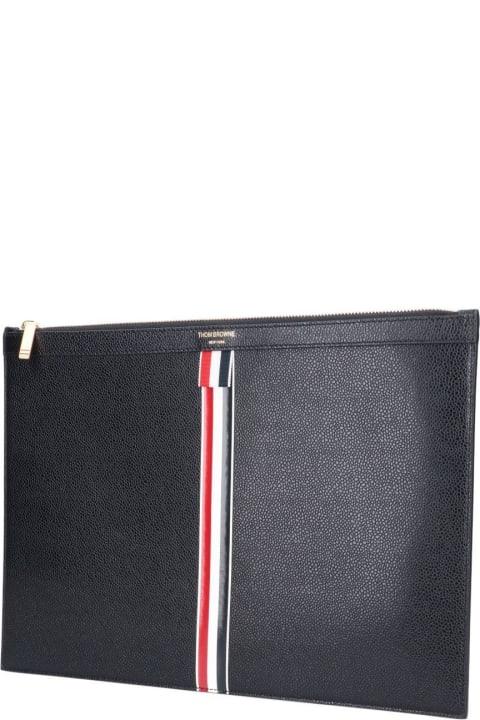 メンズ Thom Browneのトラベルバッグ Thom Browne Tricolour Briefcase