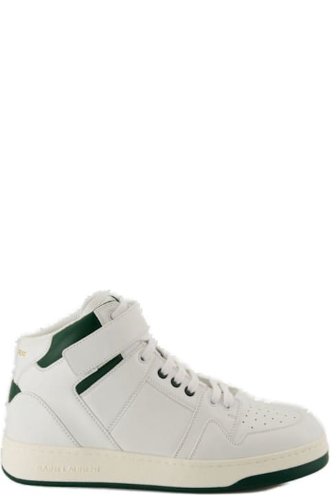 Saint Laurent Sneakers for Men Saint Laurent Lax Round Toe Lace-up Sneakers