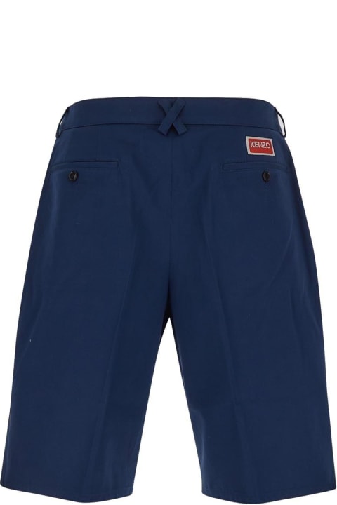 Kenzo Pants for Men Kenzo Logo Patch Bermuda Shorts