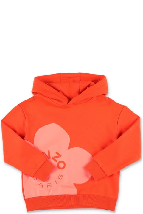 ガールズ Kenzo Kidsのニットウェア＆スウェットシャツ Kenzo Kids Boke Logo-printed Long Sleeved Hoodie