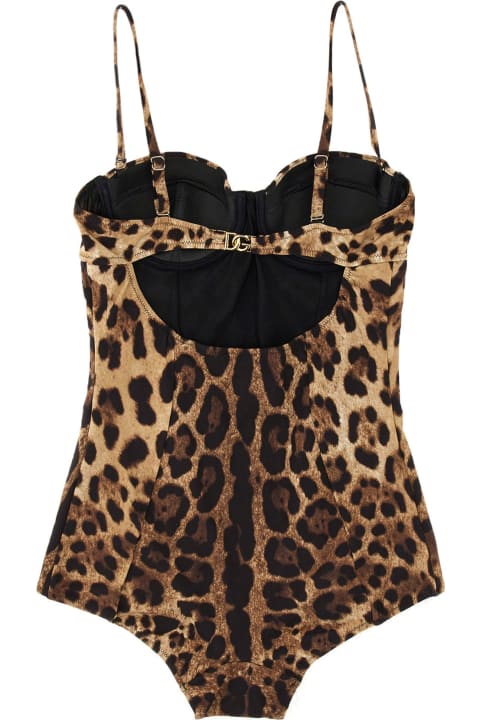 Swimwear for Women Dolce & Gabbana Animalier One-piece Swimsuit
