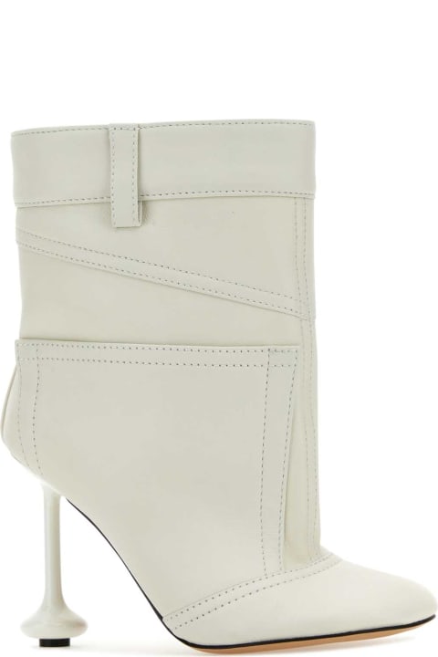 Loewe Boots for Women Loewe Ivory Nappa Leather Toy Ankle Boots