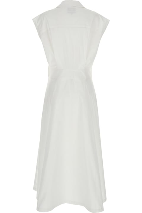 A.P.C. for Kids A.P.C. 
athena
 White Sleeveless V-neck Dress In Cotton Woman