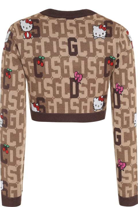 ウィメンズ GCDSのニットウェア GCDS Gcds X Hello Kitty - Wool-blend Crew-neck Sweater