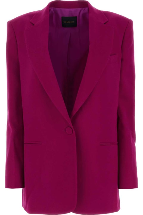 The Andamane Clothing for Women The Andamane Tyrian Purple Polyester Blazer