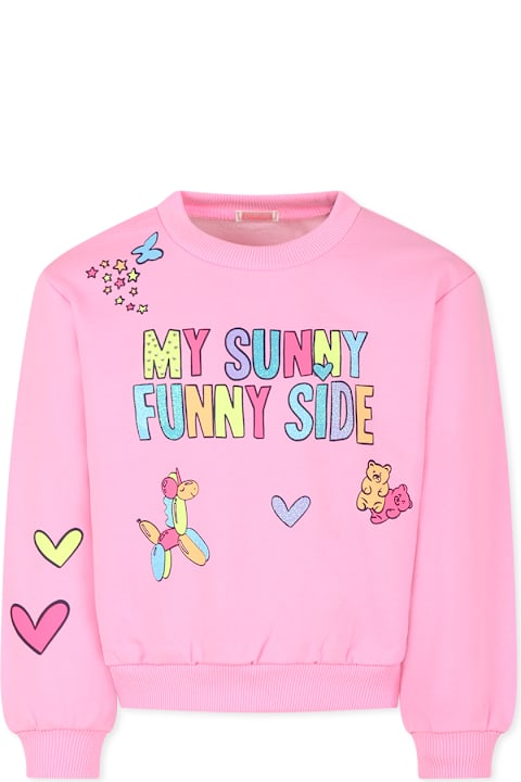 Homeware Billieblush Pink Sweatshirt For Girl With Writing