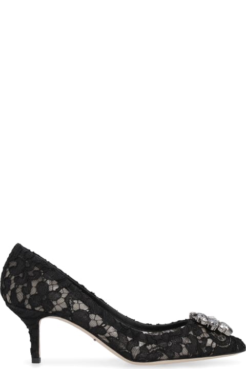 Party Shoes for Women Dolce & Gabbana Bellucci Embellished Lace Pump