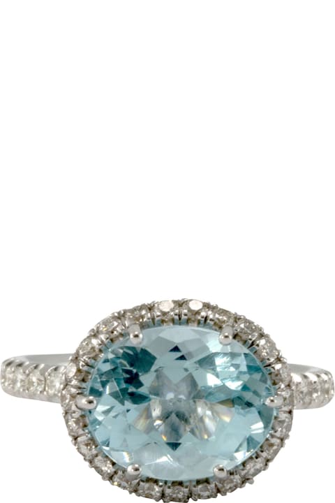 Rings for Women Lo Spazio Jewelry Lo Spazio Aqua Lucente Ring(H)