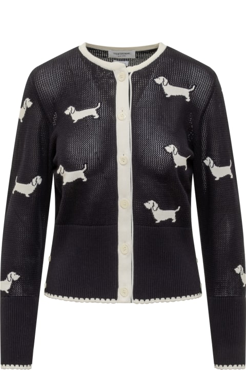Sweaters for Women Thom Browne Hector Intarsia Cardigan