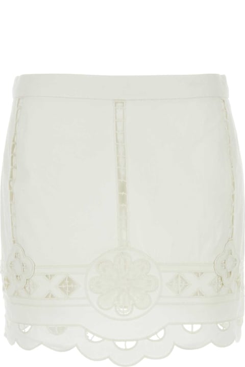 Isabel Marant Clothing for Women Isabel Marant White Cotton Palmira Mini Skirt