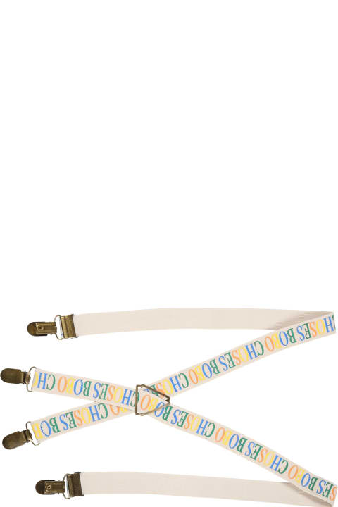 Bobo Choses Accessories & Gifts for Boys Bobo Choses Ivory Braces For Children With Logo