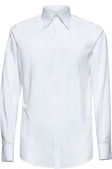 Shirts for Men Dolce & Gabbana Curved Hem Shirt