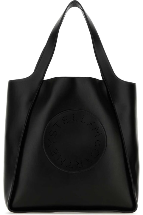 Fashion for Women Stella McCartney Black Alter Mat Stella Logo Shopping Bag
