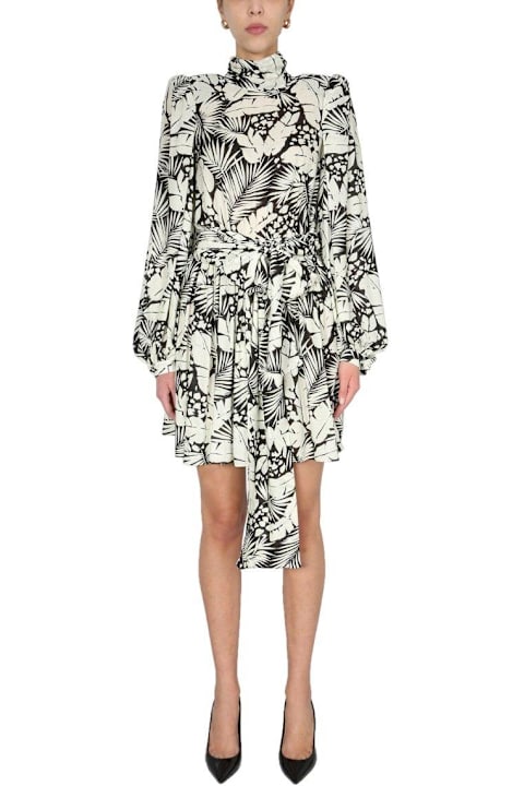 Homeware Saint Laurent Floral Printed Mini Dress