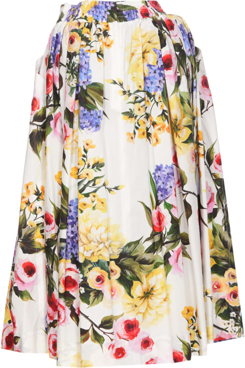 ウィメンズ新着アイテム Dolce & Gabbana Garden Print Skirt