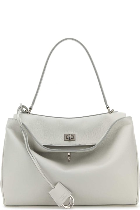 Bags for Women Balenciaga Chalk Leather Medium Rodeo Handbag