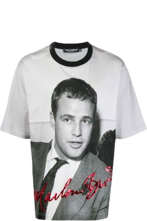 ウィメンズ Dolce & Gabbanaのトップス Dolce & Gabbana Marlon Brando T-shirt