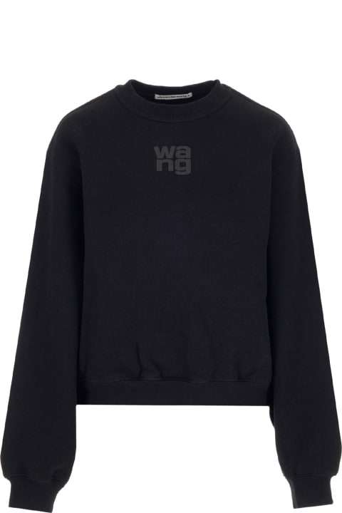 Fashion for Women T by Alexander Wang Sweatshirt With Embossed Logo