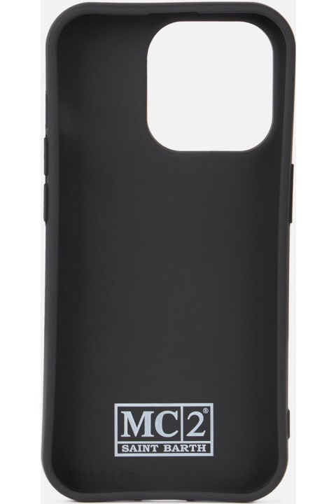メンズ MC2 Saint Barthのデジタルアクセサリー MC2 Saint Barth Cover For Iphone 14 Pro With Striped Print