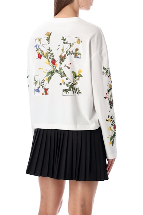 Homeware Off-White Off-white Embroidered Floral Arrow Long-sleeve T-shirt