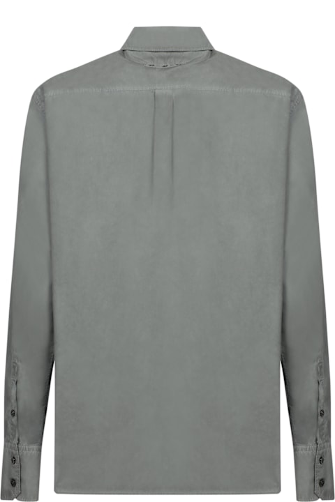 Dolce & Gabbana Shirts for Men Dolce & Gabbana Garment Dyed Grey Shirt