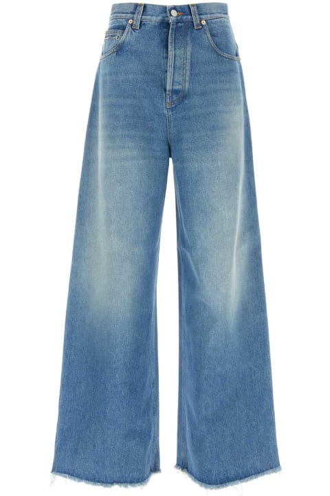Gucci Sale for Women Gucci Denim Wide-leg Jeans