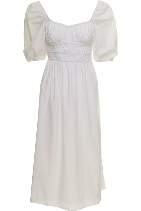 Faithfull The Brand Woman's Harmonita White Cotton Dress
