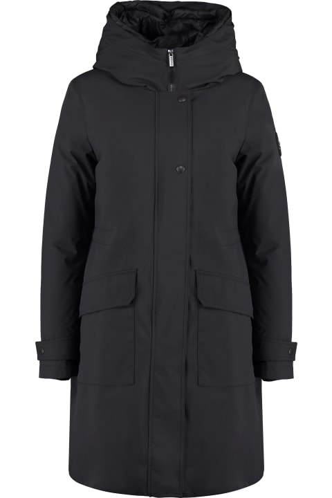 Woolrich Coats & Jackets for Women Woolrich Military Technical Fabric Parka With Internal Removable Down Jacket
