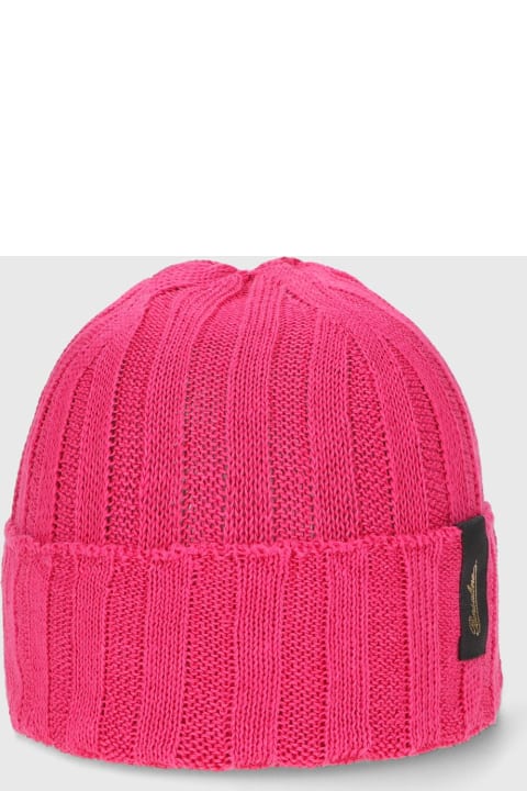 Hats for Women Borsalino Jin Linen Ribbed Beanie