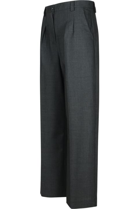 A.P.C. Pants & Shorts for Women A.P.C. 'tressie' Grey Virgin Wool Pants