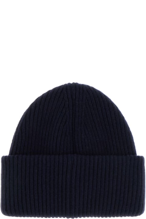 Moncler for Men Moncler Midnight Blue Wool Beanie Hat