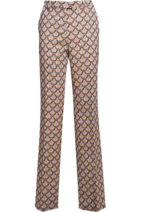 Etro for Women Etro Allover Floral Printed Straight-leg Trousers