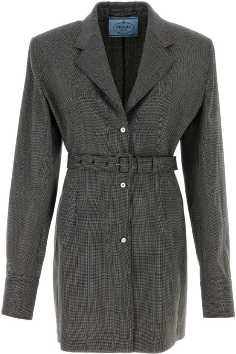 Coats & Jackets for Women Prada Multicolor Wool Blazer