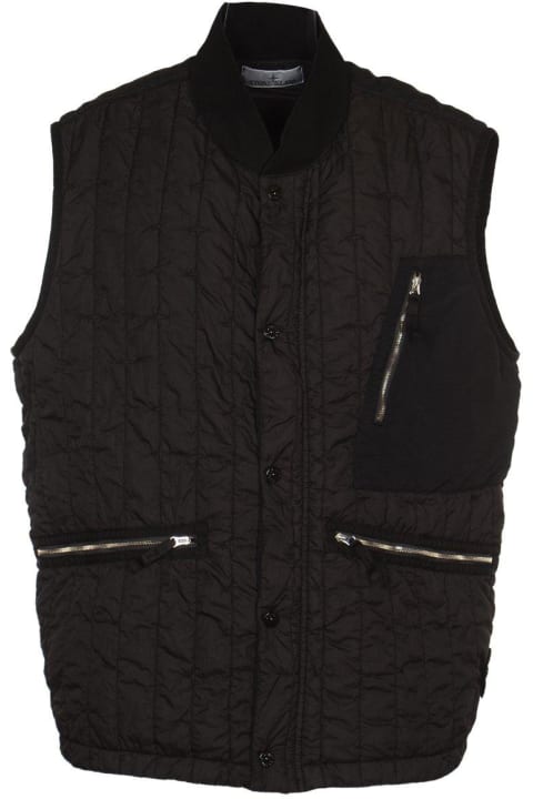 Stone Island Coats & Jackets for Men Stone Island Quilted Buttoned Vest
