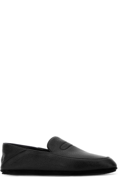 John Lobb Black Leather Kingston Ii Loafers