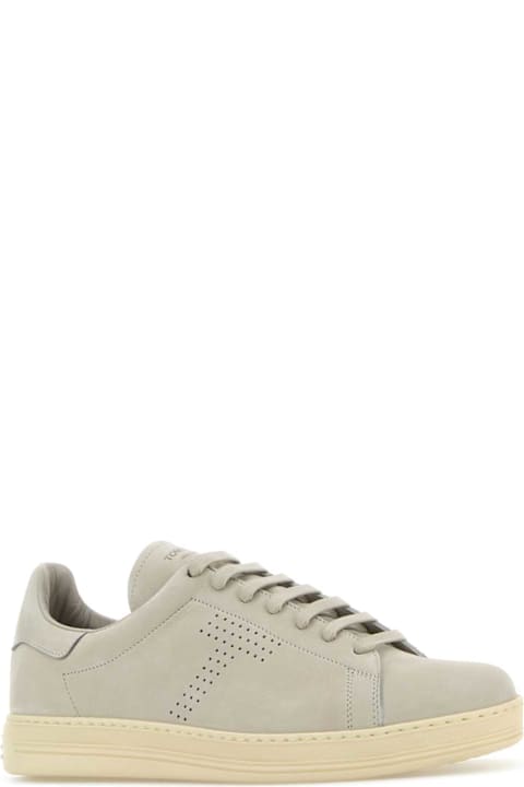 Homeware Tom Ford Light Grey Suede Warwick Sneakers