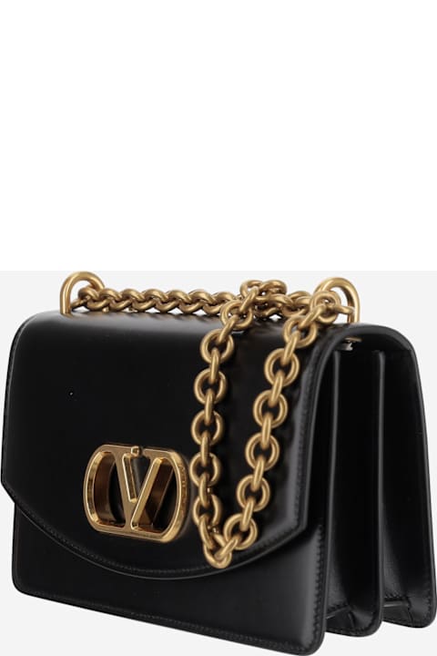 Valentino Garavani Shoulder Bags for Women Valentino Garavani Valentino Garavani Vain Leather Small Shoulder Bag