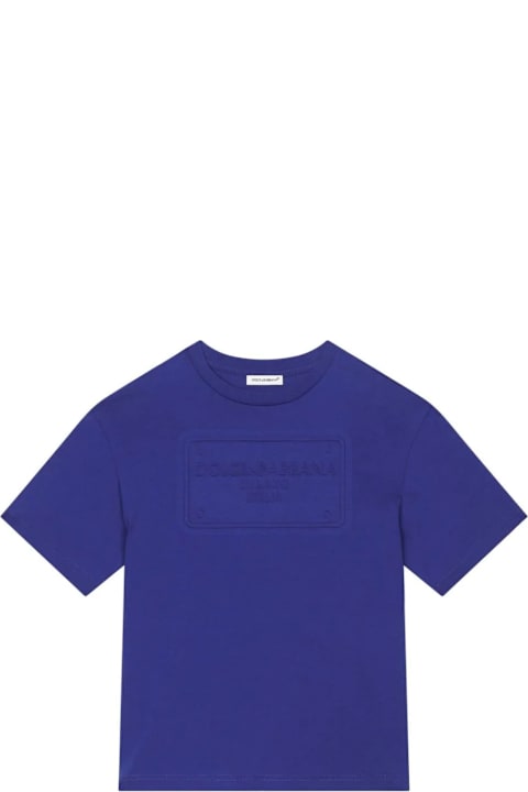 Dolce & Gabbana T-Shirts & Polo Shirts for Boys Dolce & Gabbana T-shirt Con Applicazione