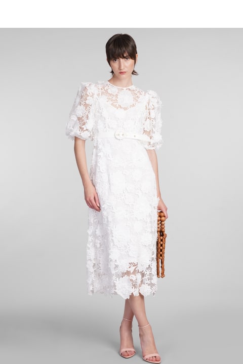 Dresses for Women Zimmermann Dress In White Cotton
