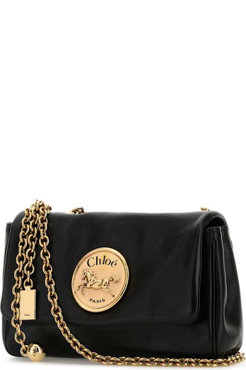 Chloé Bags for Women Chloé Black Leather Heritage Shoulder Bag