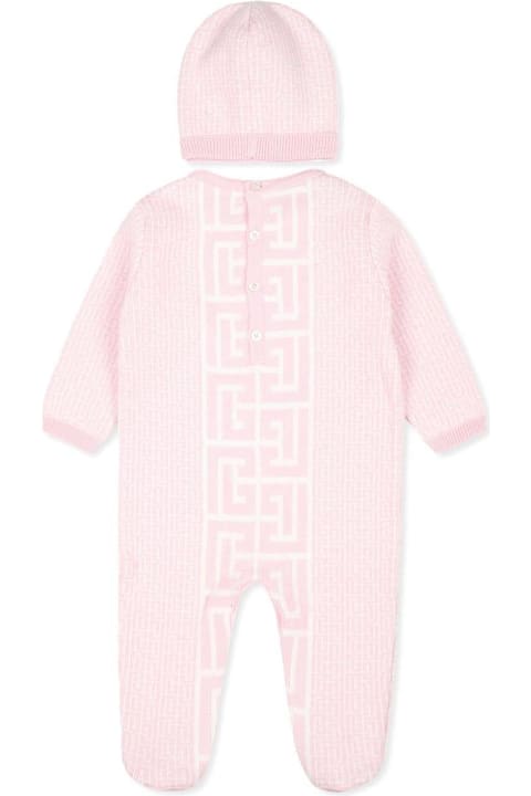 Balmain Clothing for Baby Boys Balmain Set Tutina Con Stampa