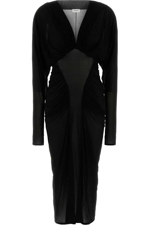 Saint Laurent Dresses for Women Saint Laurent Black Stretch Jersey Long Dress