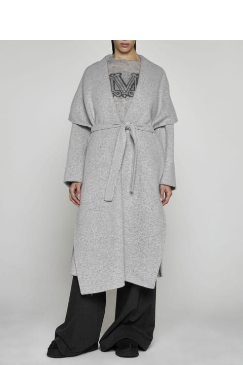 Racer Cashmere And Wool Blend Coat