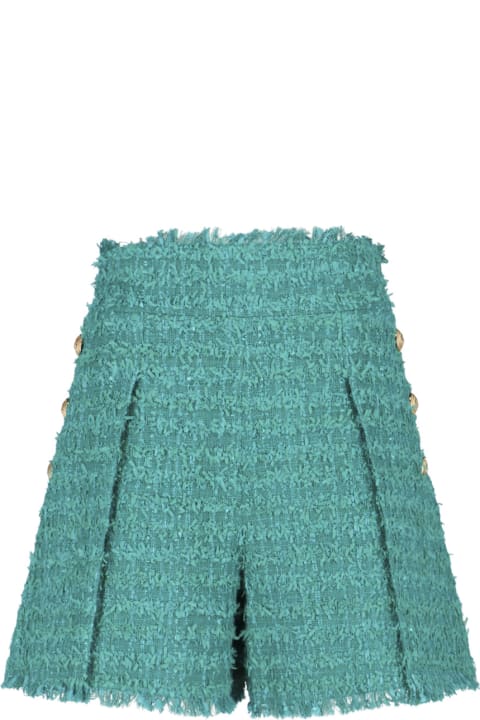 Pants & Shorts for Women Balmain Tweed Shorts